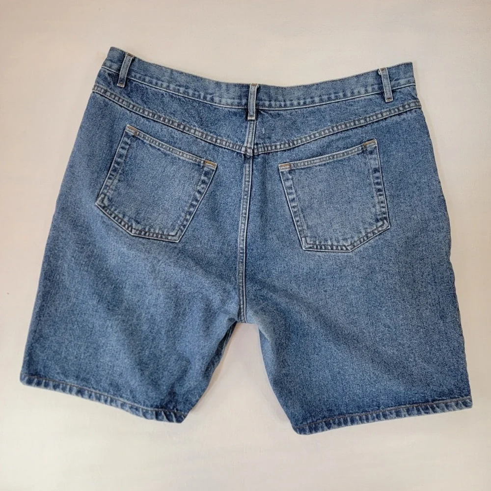 Vintage 90s GreatLand Mens Denim Shorts Blue 5-Pocket Cotton Jean Shorts Size 40